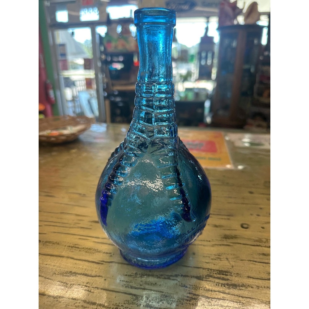 Wheaton Ball and Claw Bitters Blue Glass Bottle Large 9in